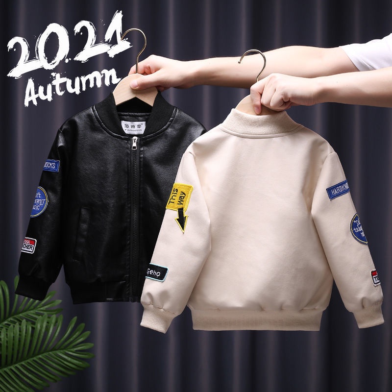 Áo Khoác Thời Trang áo Khoác Trẻ Em Da Thật