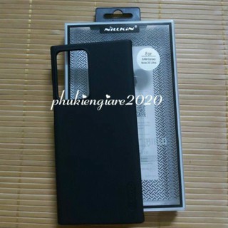 Ốp lưng Nillkin sần cho Samsung Note 20 Ultra/ Note 20 Ultra 5G Nhựa cứng PC chống vân tay ( Tặng giá đỡ )