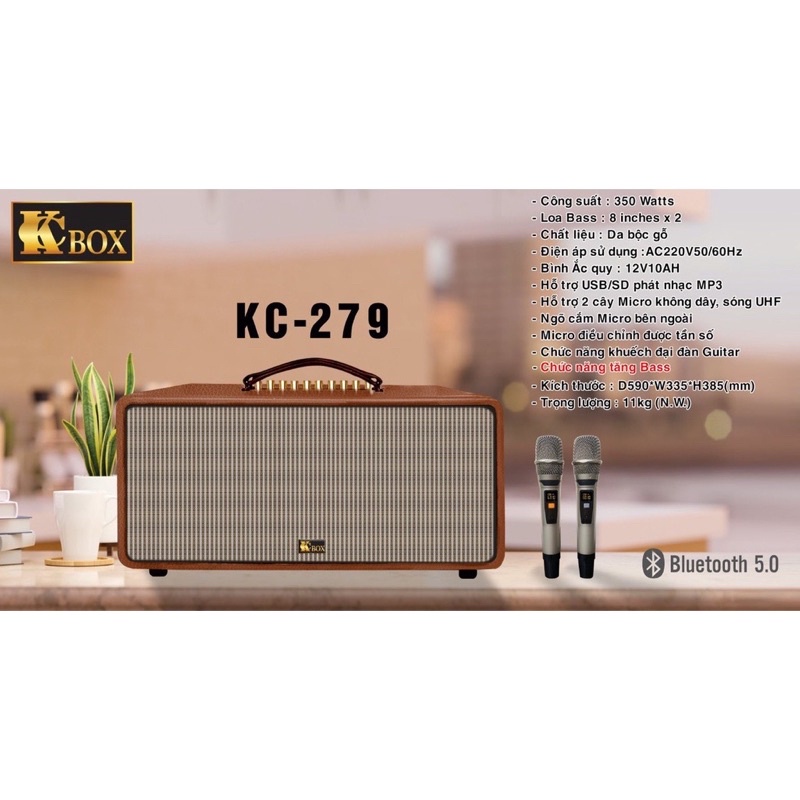 sẵn ship hoả tốc tp HCM Loa xách tay KCBOX KC270, KC279, KC450 thumbnail