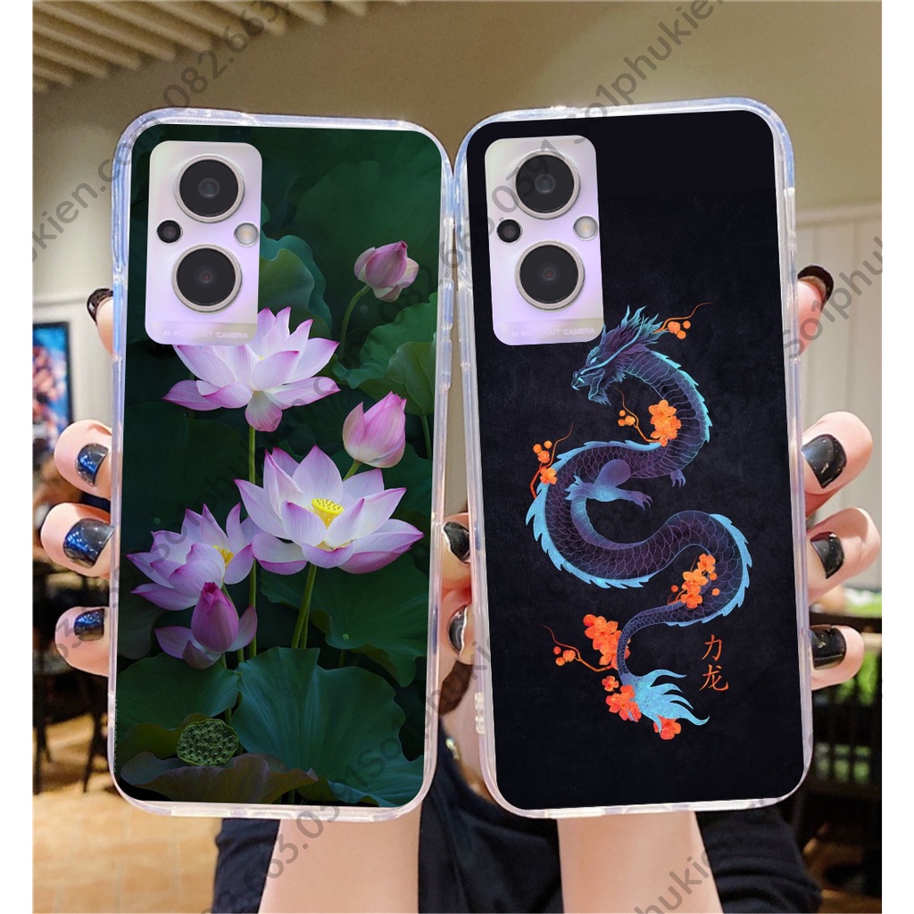 Ốp lưng Oppo Reno 7z 5G / Reno 7 4G / Reno 7 5G / Reno 8 4G/ 8Z 5G dẻo in hình thư pháp, nhiều mẫu đẹp, sang trọng