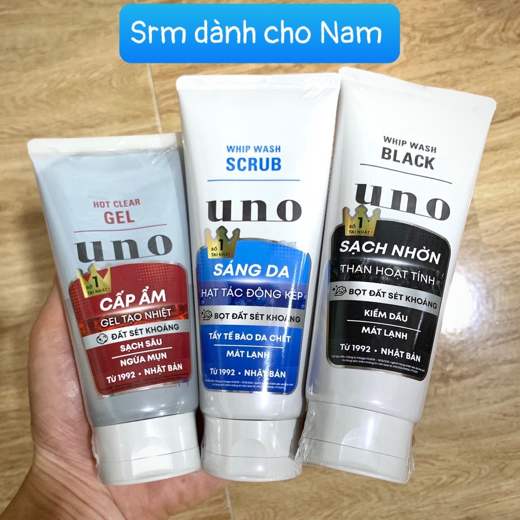 Sữa rửa mặt UNO dành cho nam giới Uno Shiseido Nhật Bản