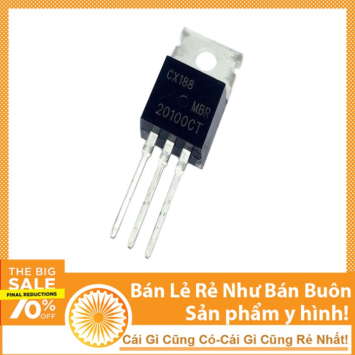 ĐI ốt chỉnh lưu MBR20100 10A 200V TO220