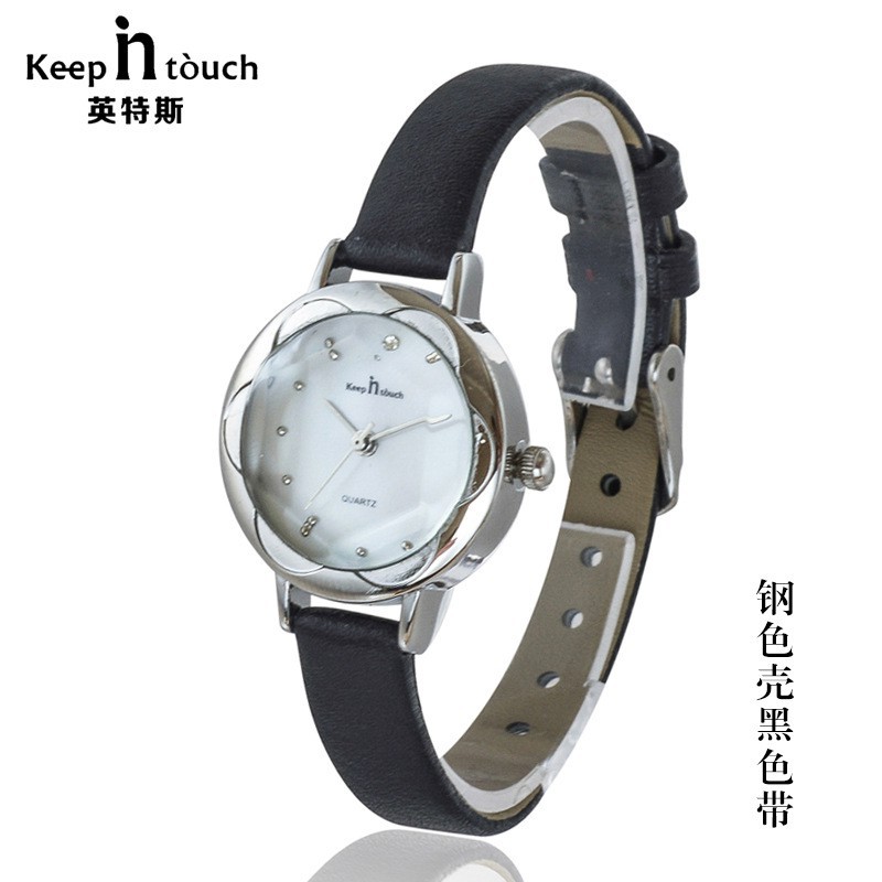 [ xả kho ] ĐỒNG HỒ NỮ KEEP IN TOUCH 8008 DÂY DA, THIẾT KẾ NỮ TÍNH, THANH LỊCH