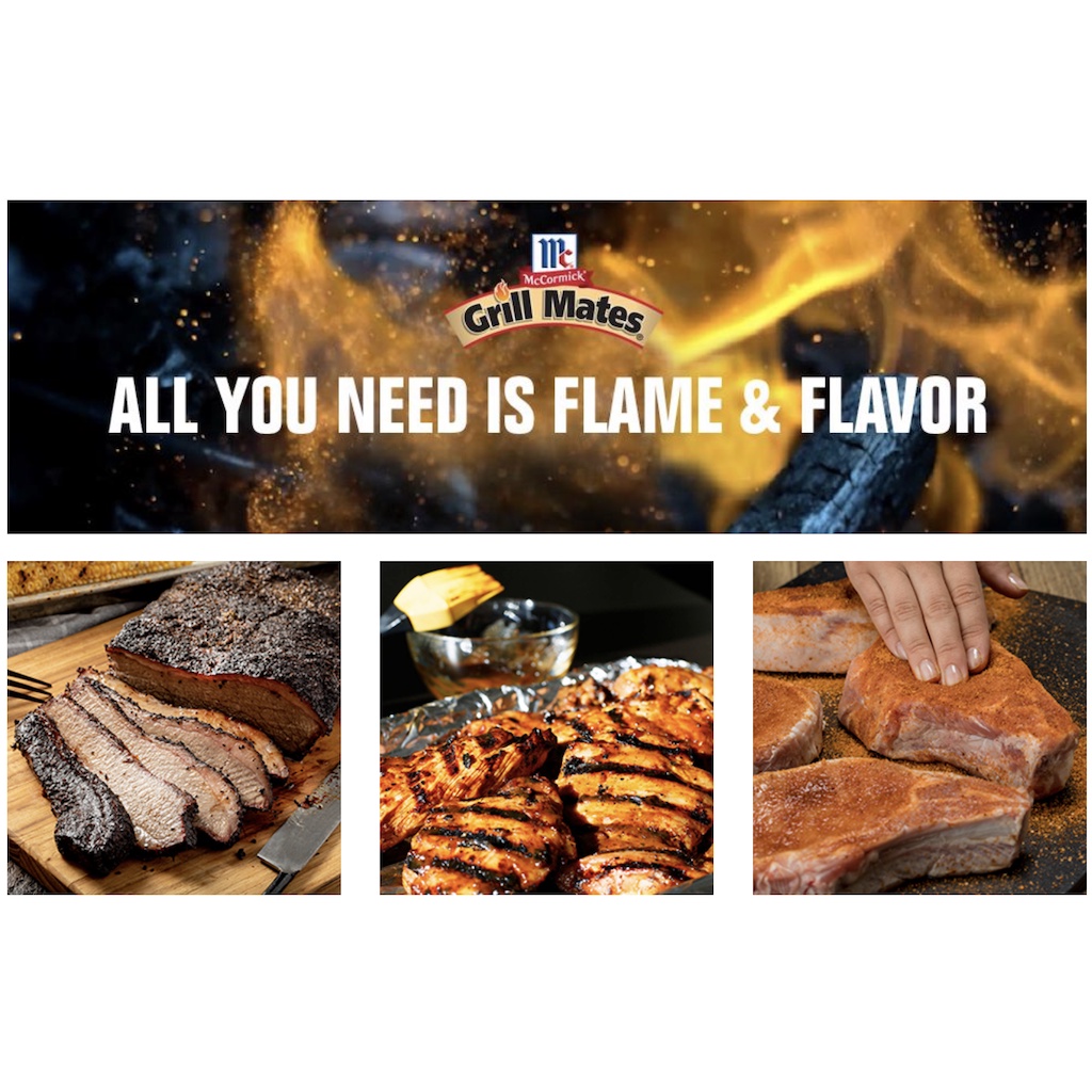 GIA VỊ ĂN KIÊNG VỊ THỊT BÒ BRAZILIAN McCormick Grill Mates Steakhouse Seasoning, 60g (2.12 oz)