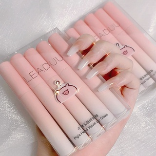 Set 5 cây son lợn hồng leaduu