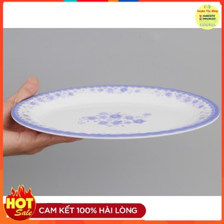 Đĩa nhựa bầu dục melamin chất liệu cao cấp an toàn cho sức khỏe