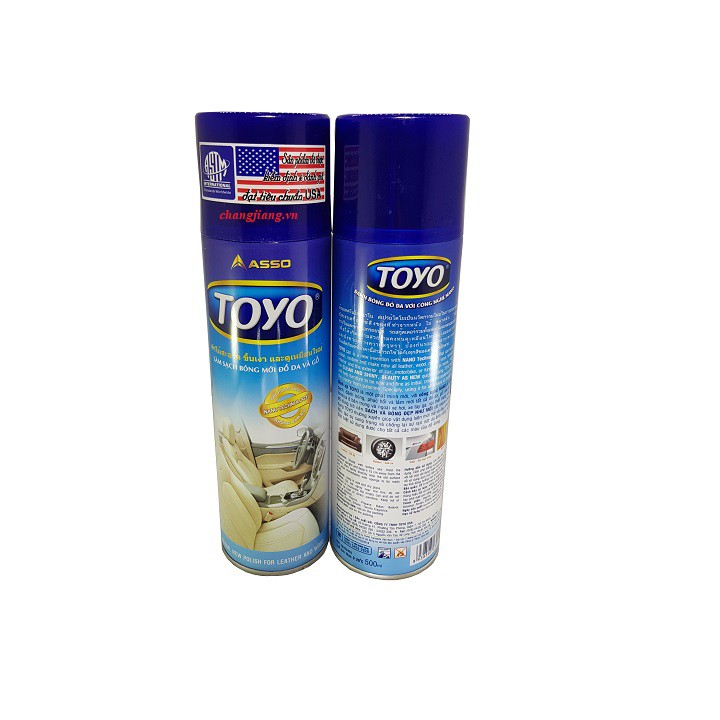 Chai xịt bóng đồ da và gỗ ASSO -Toyo