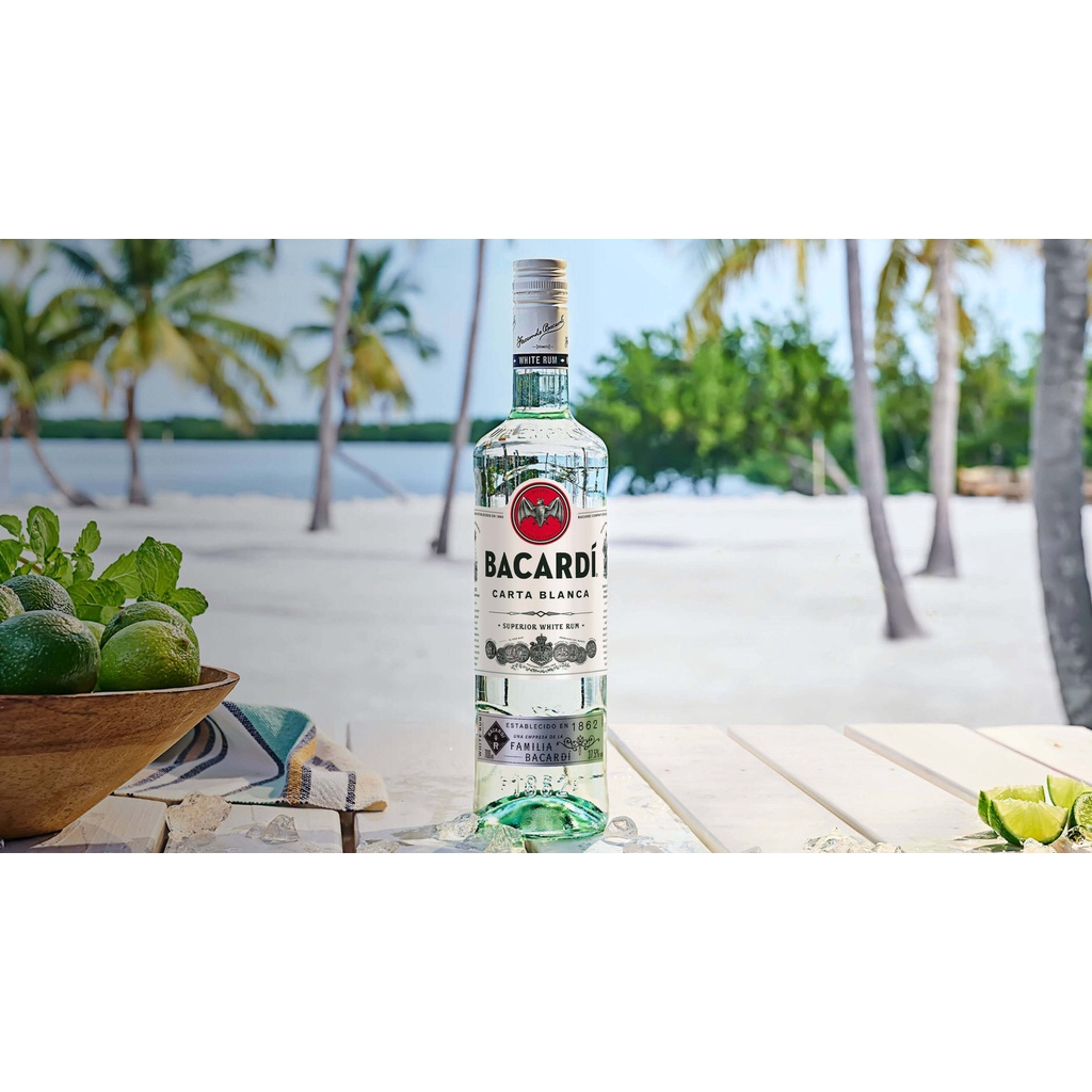Hương rum Bacardi Trắng 100ml (chiết lẻ)