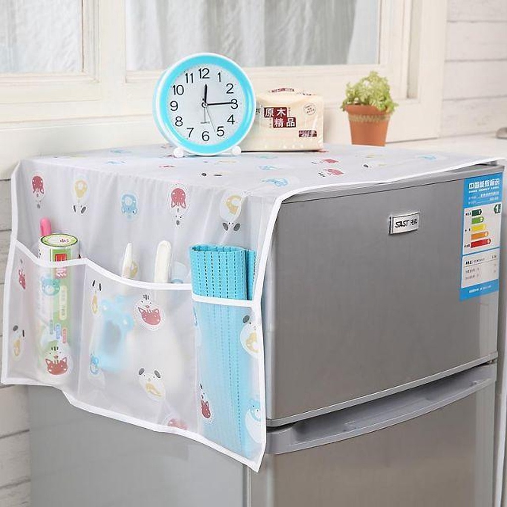 Tấm Phủ Tủ Lạnh Tiện Dụng Xinh Xắn.