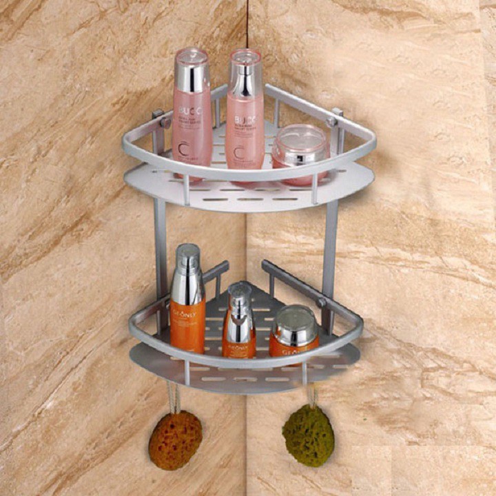 Kệ Góc Treo Nhà Tắm 2 Tầng