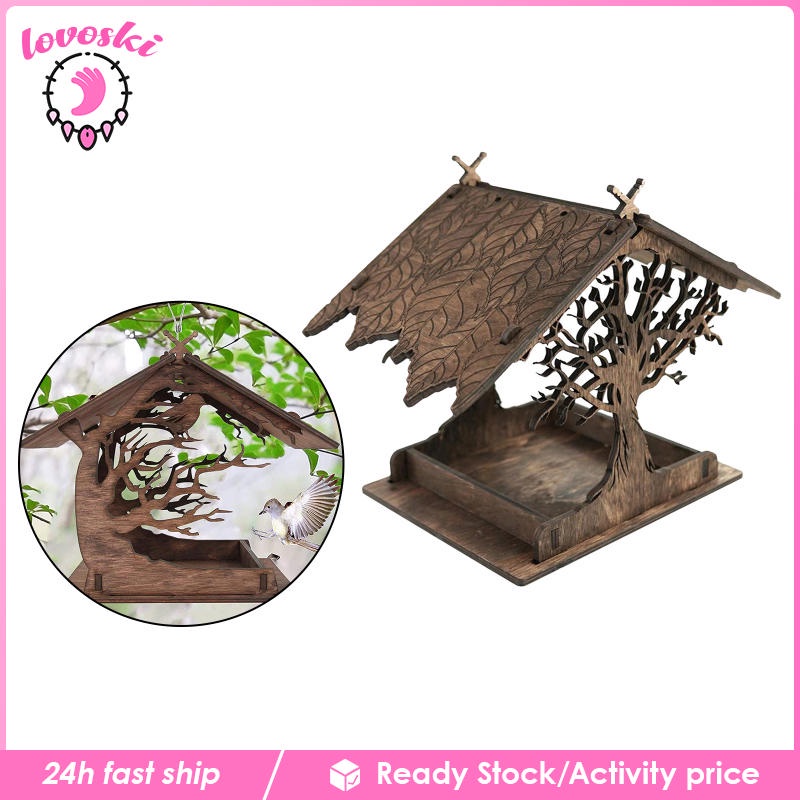 Khay Đựng Thức Ăn Cho Chim Treo Trang Trí Ngoài Trời