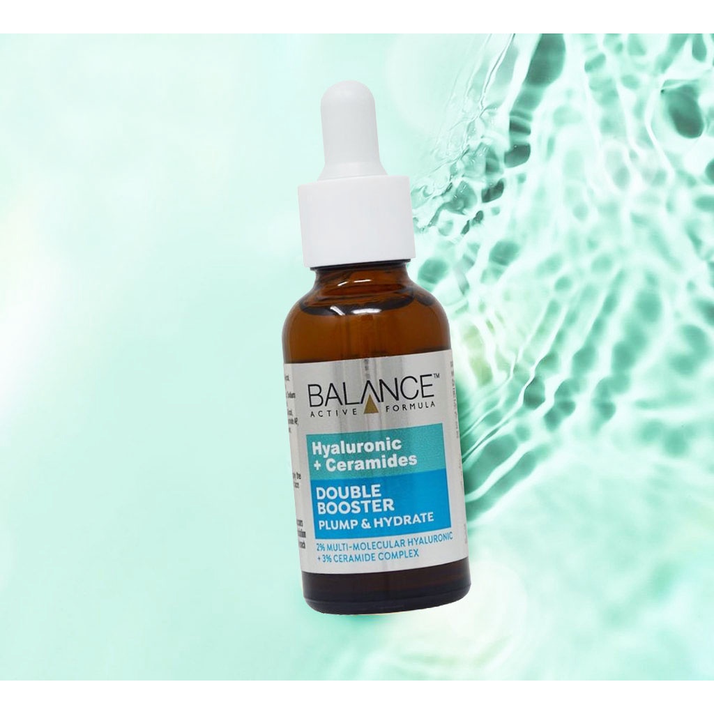Tinh Chất Balance Active Formula Dưỡng Ẩm 2% Hyaluronic + 3% Ceramides Double Booster 30ml