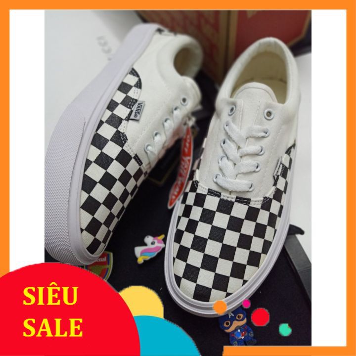 Giầy thể thao vans caro buộc dây