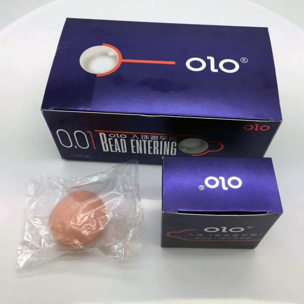 Bao cao su bi Bead Entering, , bcs siêu mỏng 001, nhiều gel bôi trơn, Có 1 Bi tăng chiều dài 3cm