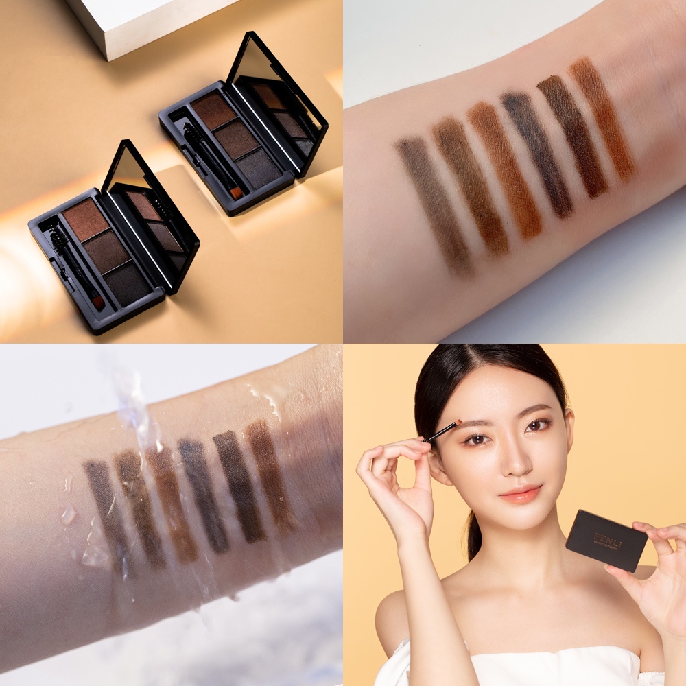 Bột tán mày kiêm phấn mắt SANIYE E0301 3 trong 1 kèm cọ 3 màu có thể kẻ đường sống mũi 6.5g  | BigBuy360 - bigbuy360.vn