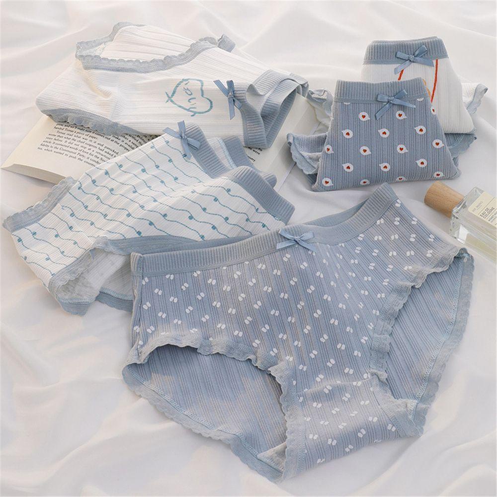 Quần Lót Cotton Lưng Vừa In Họa Tiết Hoa Thời Trang Cho Nữ