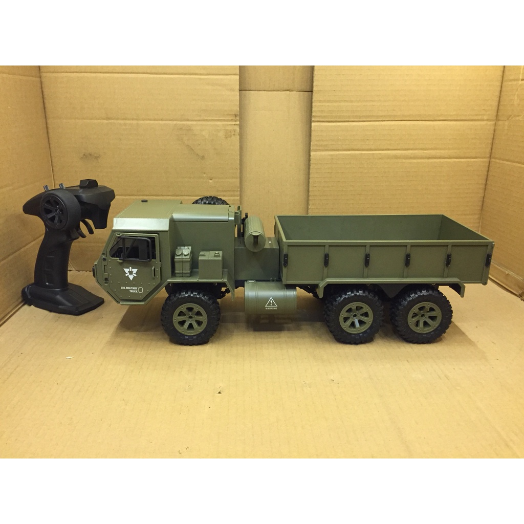 Mô Hình xe ô tô tải quân sự điều khiển từ xa Fayee FY004 FY004A US Military tỷ lệ 1:12 6WD