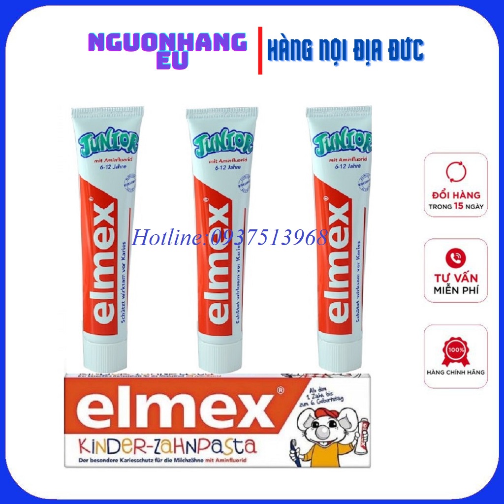 Kem đánh răng Elmex trẻ em 75ml Đức