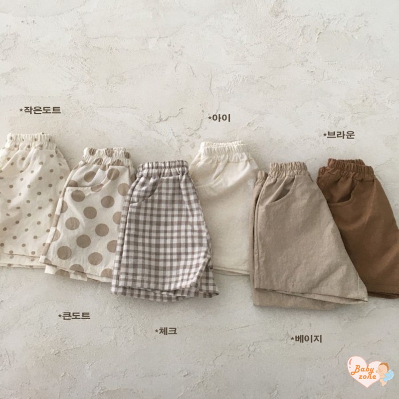 Quần Short Vải Lanh Cotton Dễ Thương Thời Trang Mùa Hè Cho Bé 0-3 Tuổi