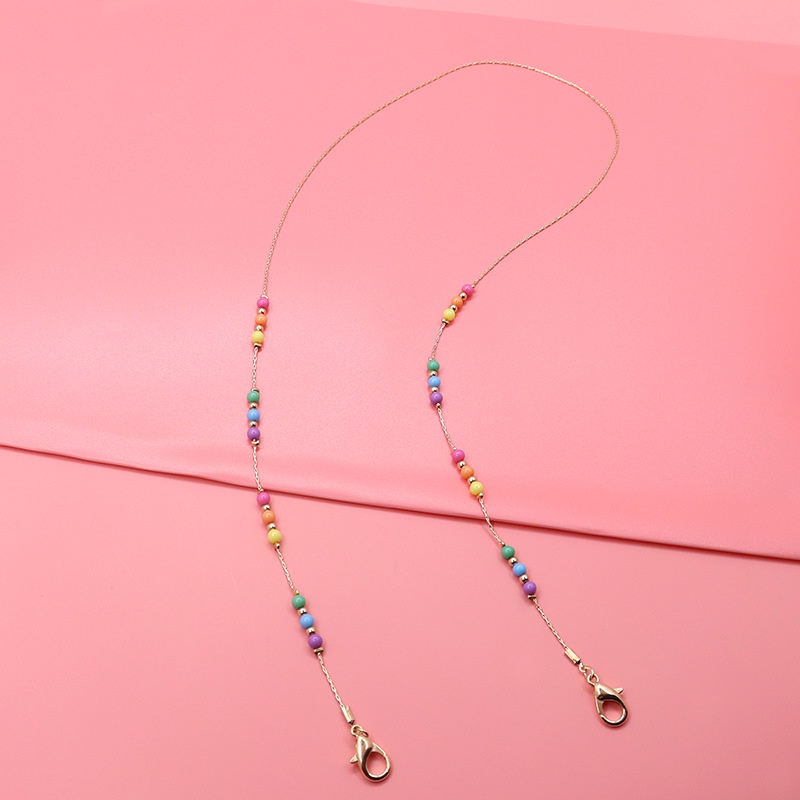 Dây Đeo Mắt Kính Đính Hạt Nhiều Màu Sắc Đa Năng Xinh Xắn Cho Bé