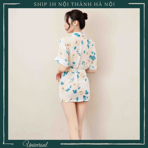 Áo Choàng Mềm Mỏng Sexy Kèm Đai Thắt Eo Sexy - Pijama Nữ Hoạ Tiết UNIVERSALXXX - ACT01