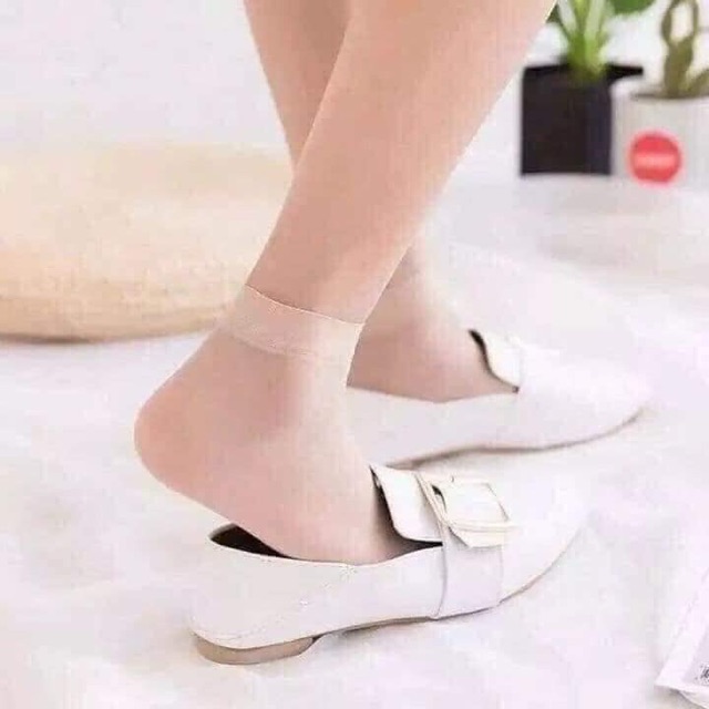 [YY] BÁN SỈ SET 10 ĐÔI TẤT GIẤY ĐEN HOẶC DA