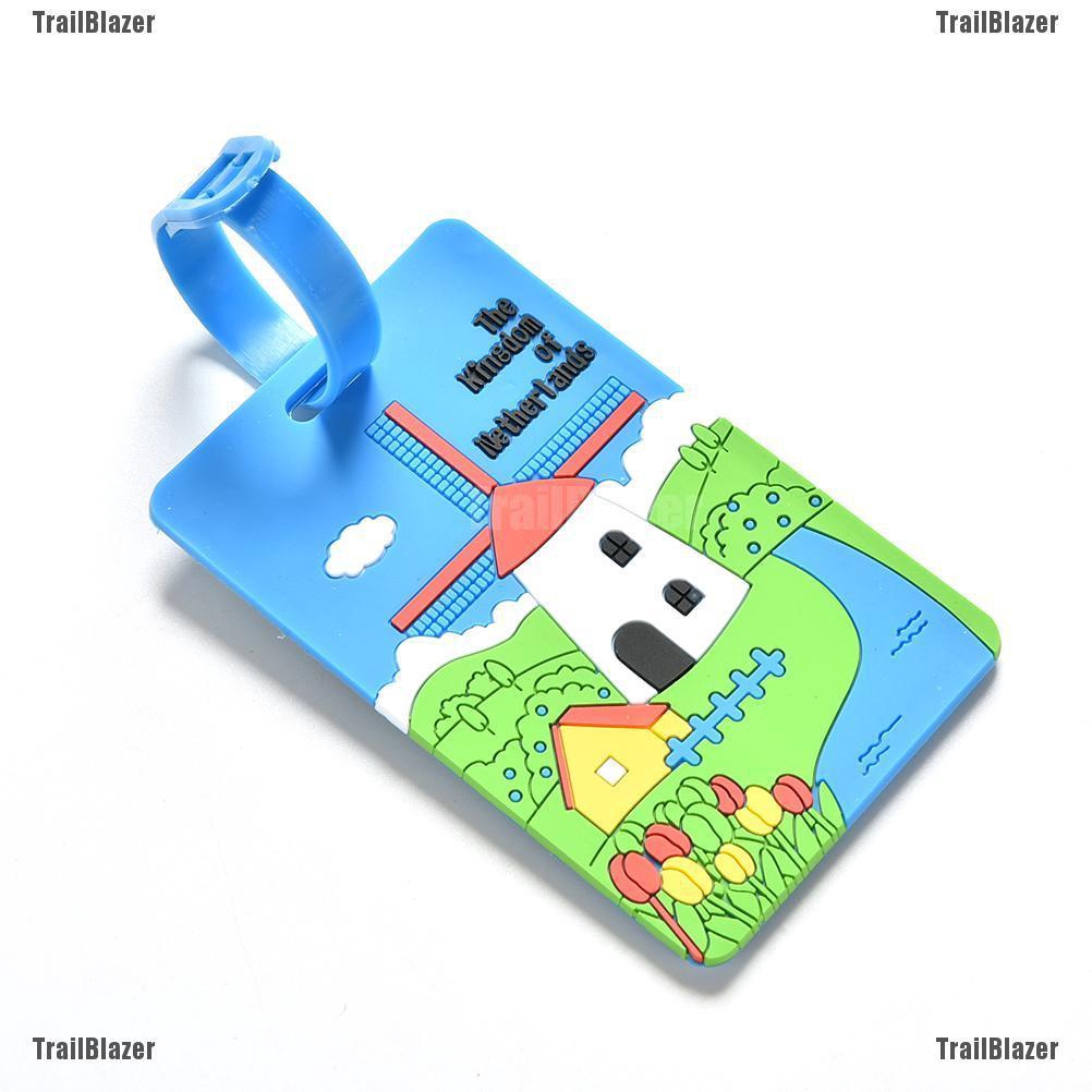 Tag hình hoạt họa gắn va li dễ thương