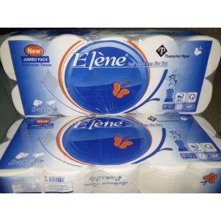 Giấy vệ sinh elene xanh 3 lớp không lõi.