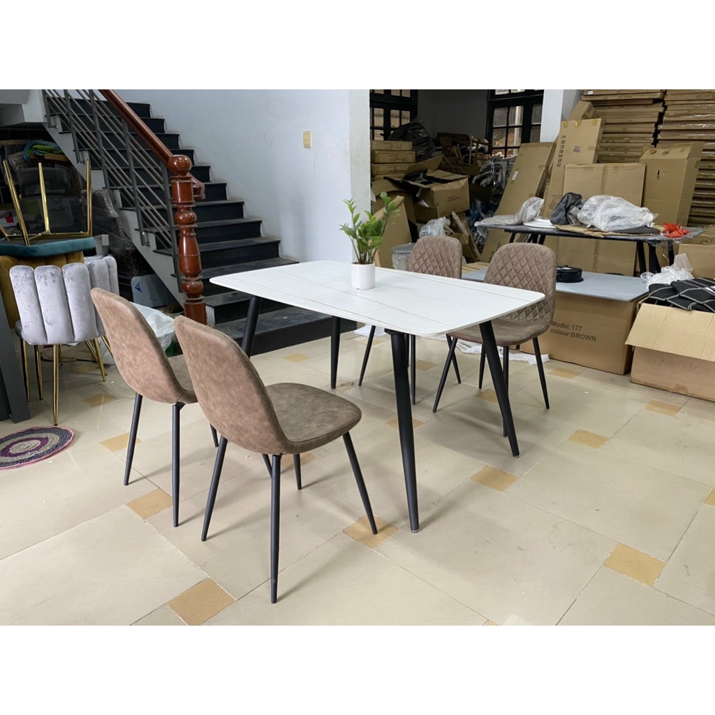 Ghế ăn,cafe chất liệu vải giả da cao cấp TM172