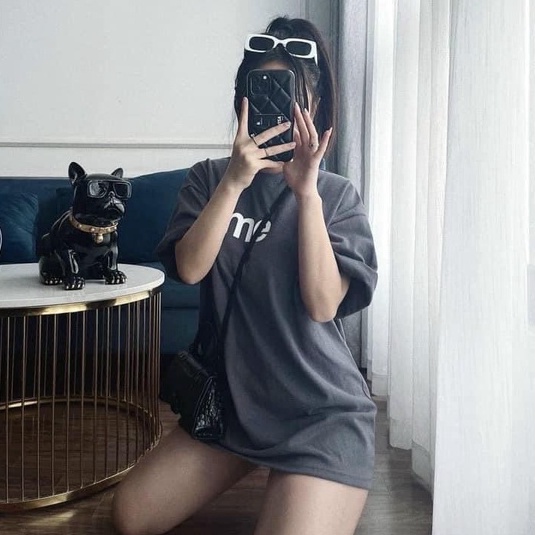 Áo thun tay lỡ Unisex , áo thun nam nữ Bingshop form rộng túi zip