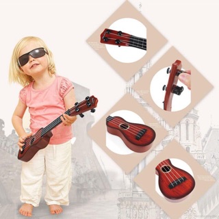 Combo đàn ukulele dễ thương + máy bay đồ chơi bằng nhựa dành cho bé yêu 50k
