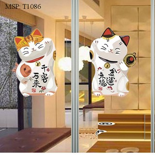 Decal Mèo thần tài