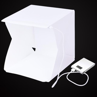 40x40x40cm Portable Mini Folding Studio Photography Backdrops Softbox LED Light Box