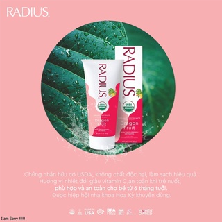 Kem đánh răng hữu cơ Radius cho bé