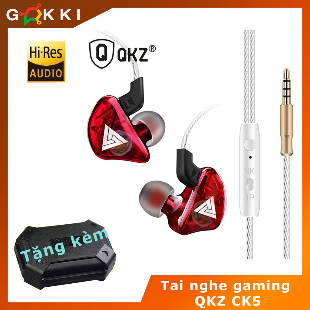 [Mã 2404EL10K giảm 10K đơn 20K] Tai nghe nhét tai thể thao cao cấp QKZ CK5 | Có Mic, sang trọng, cá tính, hiện đại