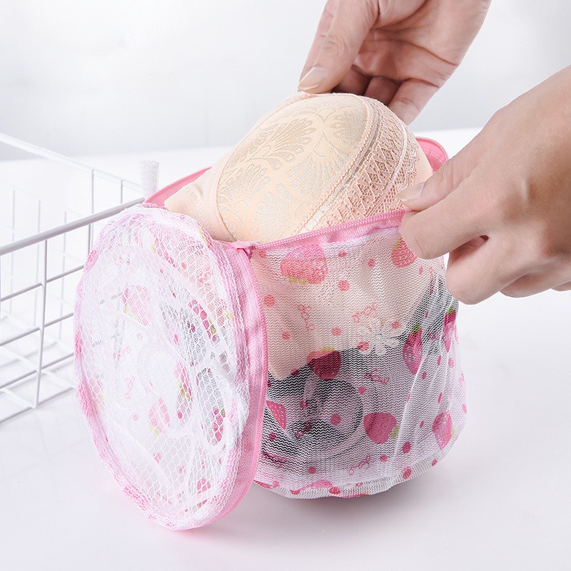 Túi lưới giặt đồ cho máy giặt - Túi giặt đồ lót hình tròn bảo vệ quần áo khi giặt