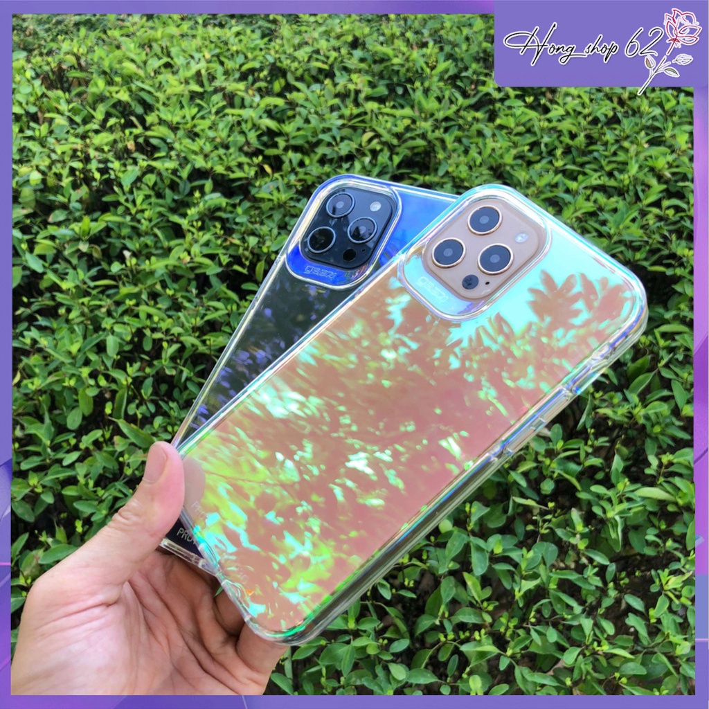 Ốp Lưng Kính Viền Mềm Đổi Màu Sắc Iphone 12/ 12 Pro/ 12 Pro Max/ 11/ 11 Pro Max - Hàng Chính Hãng GEAR4