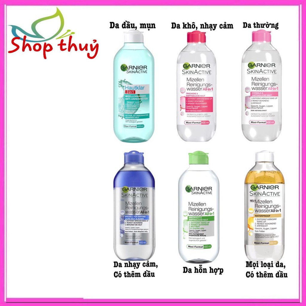 NƯỚC TẨY TRANG GAINER 400ML