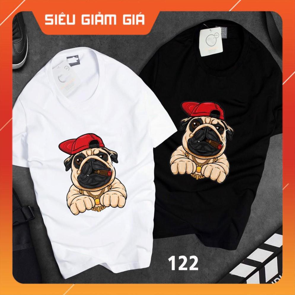 [FREESHIP-ẢNH CHỤP THẬT] ÁO THUN HÌNH CHÓ MẶT XỆ   PUG DOG _ MÃ 122