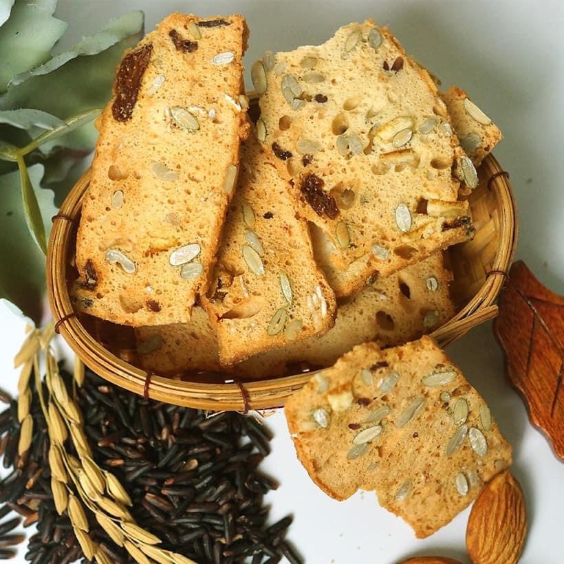 Bánh Biscotti Ăn Kiêng Mix 3 Vị - Vani, Chocolate, Matcha BẾP CHÈ THÁI