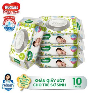 Combo 2 Gói Khăn Giấy Ướt Cho Trẻ Sơ Sinh HUGGIES 64 miếng