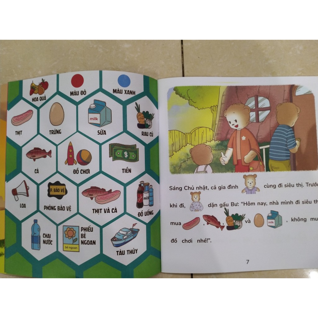 Sách - Gấu bư đi siêu thị ( học kỹ năng sống )