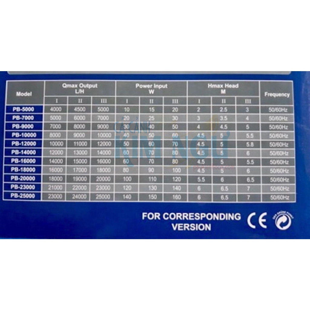 Bơm Hồ Cá PERIHA PB 7000