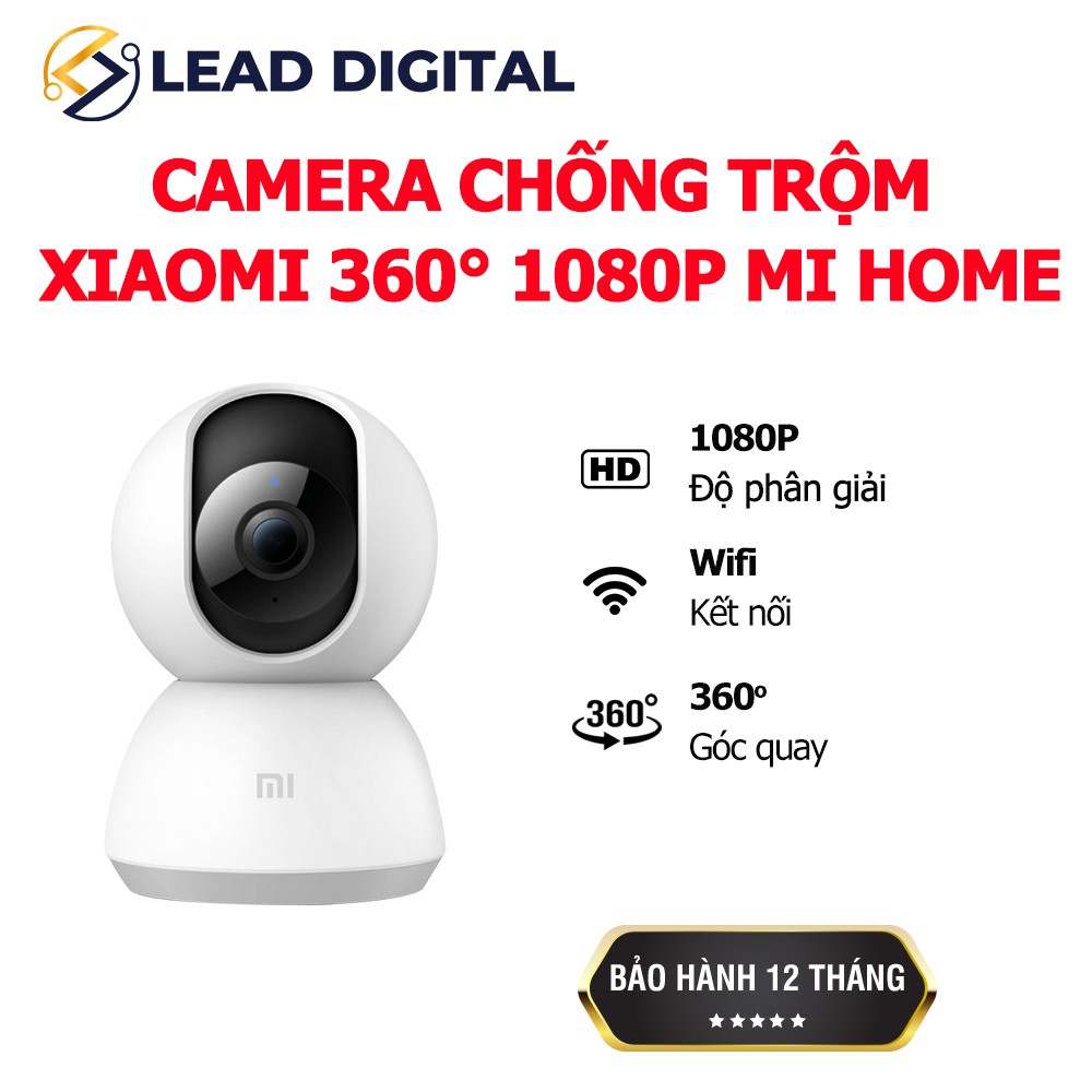 [Mã ELMS4 giảm 7% đơn 500K] Camera An Ninh Xiaomi Mi Home Security Camera Basic 360° 1080p (2019 version) - BH 12 tháng