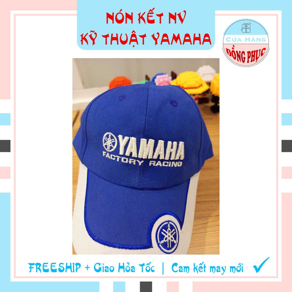NÓN KẾT THỢ YAMAHA - NÓN ĐỎ KẾT ĐEN, NÓN SỰ KIỆN XANH PHỐI TRẮNG CHÍNH HÃNG YAMAHA, GIÁ SỈ!!!