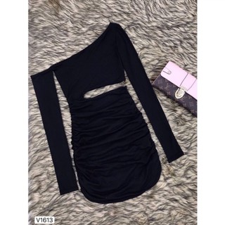 Đầm ôm body tay dài kiểu khoét eo