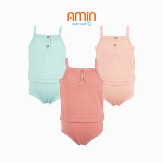 Bộ 2 dây cho bé gái, đồ bộ mặc nhà cho bé gái từ 6 tháng đến 3 tuổi chất cotton thun tăm mát mẻ