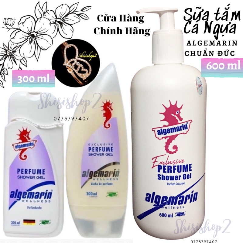 💐(Chính hãng 100% ) Sữa tắm CÁ NGỰA chuẩn Đức siêu thơm Algemarin 300mL-600mL