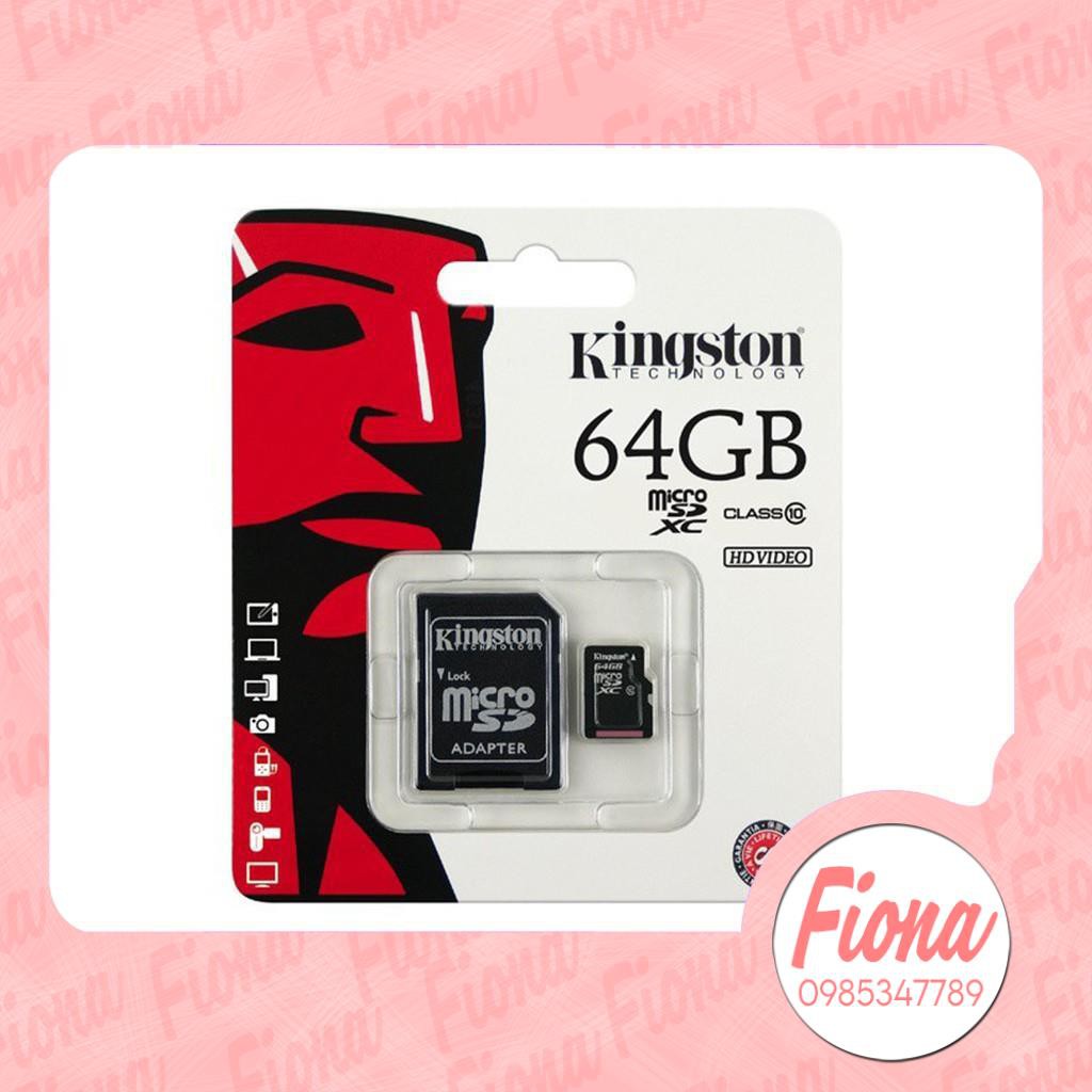 Thẻ Nhớ KINGTON/ SANDISK MICRO SDHC 128GB, 64GB, 32GB, 16GB,8GB,4GB - Bảo hành 5 năm