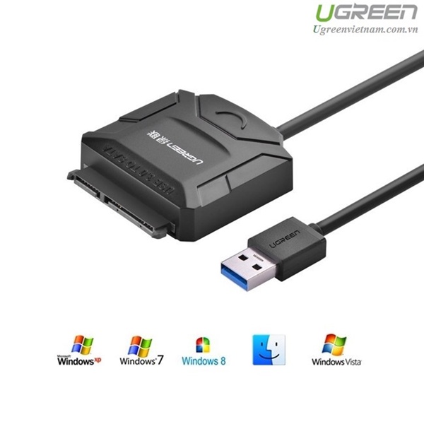 Cáp chuyển USB to SATA SSD HDD 2,5 và 3,5 Converter chính hãng Ugreen 20231 cao cấp